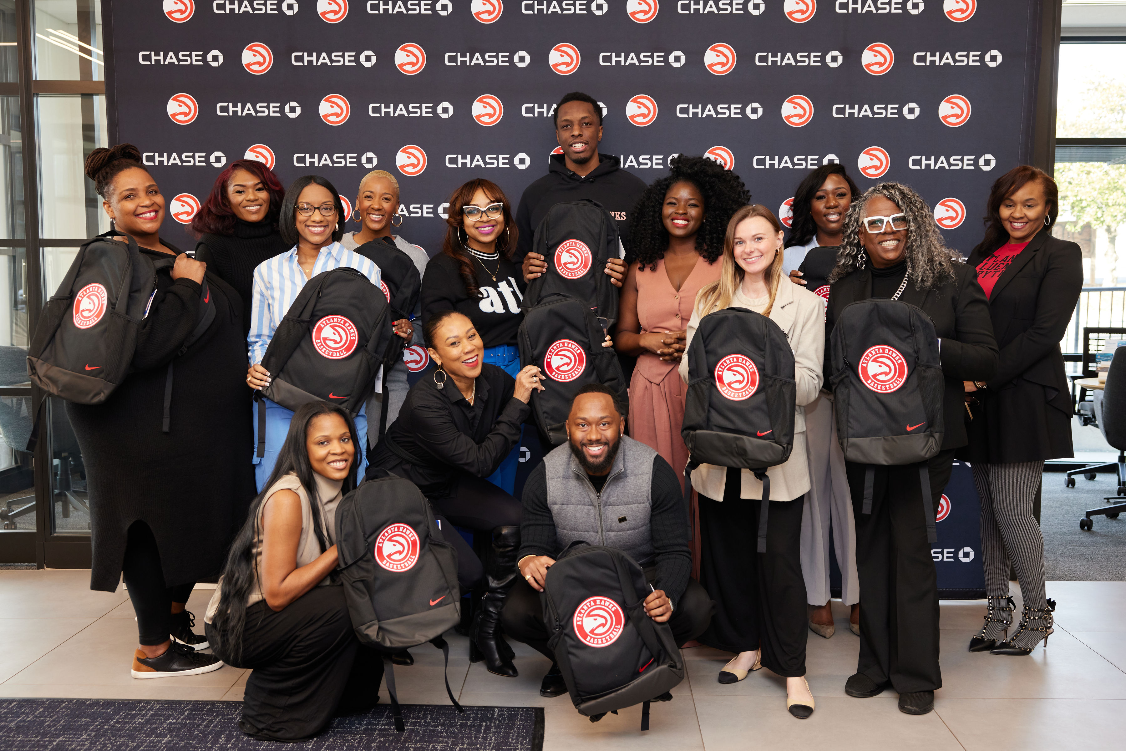 Social Xurrency group at the Atlanta Hawks × Chase Rookie Entrepreneurs Community Program event