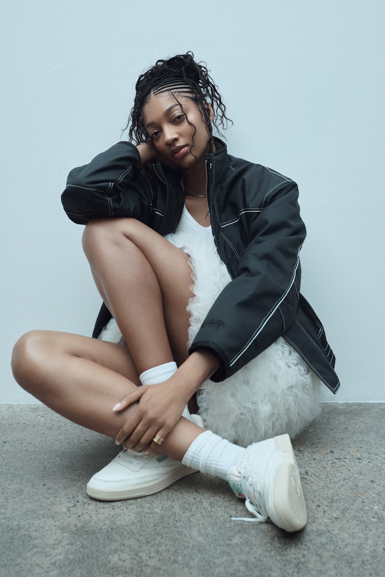 Angel Reese on the cover of Vogue Australia, April 2026, wearing her signature Reebok AR1